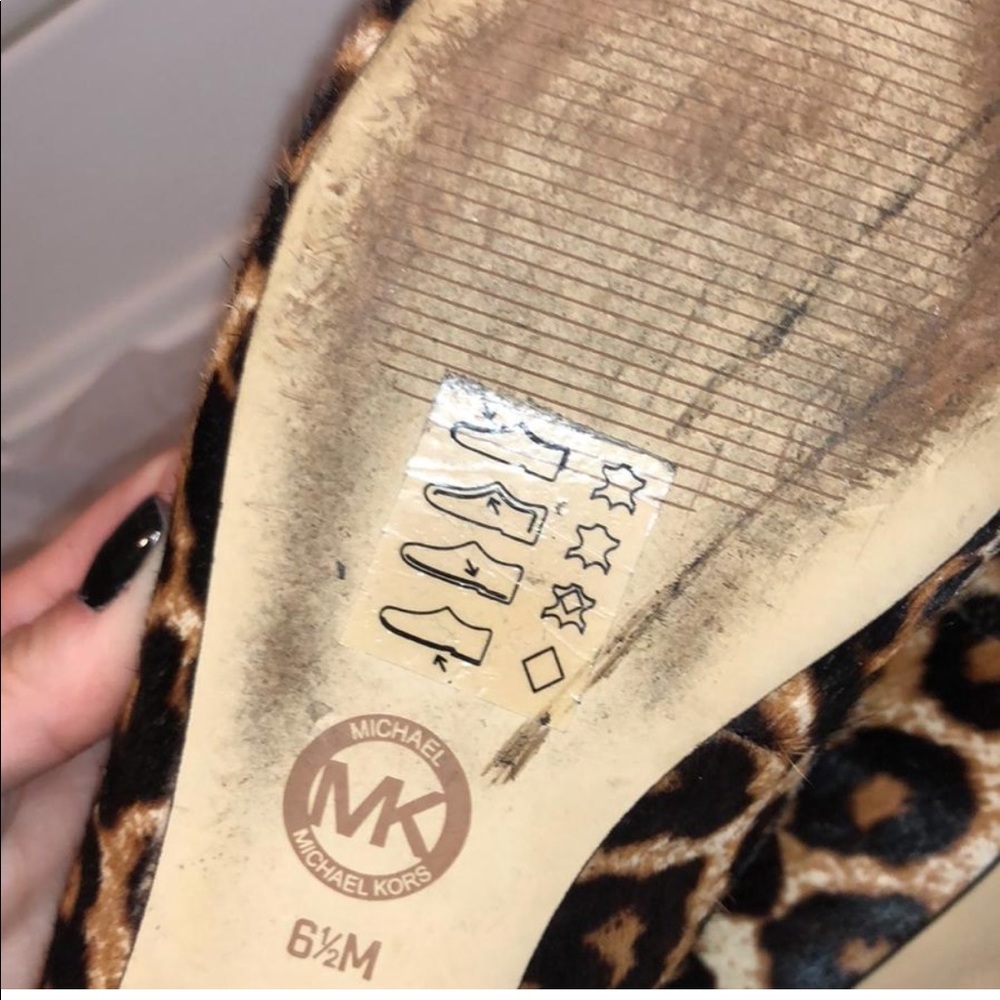 Michael Kors Pointed Leopard Flats - Picture 6 of 8